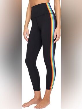 Spiritual Gangster Rainbow Ada 7/8 Legging Black